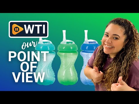 NUBY 3 Pack No Spill Flex Straw Toddler Sippy Cups - Toddler Cups Spill Proof with Easy and Firm Grip - BPA Free Toddlers Cups - Green - WTI product video review