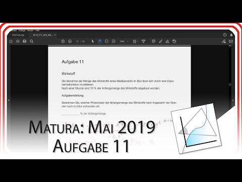 Matura 2019 Mai: Aufgabe 11 - Wirkstoff | Mathe EasyGoing