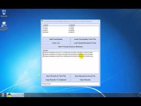 Find Distance Between Multiple Latitude and Longitude Coordinates Software