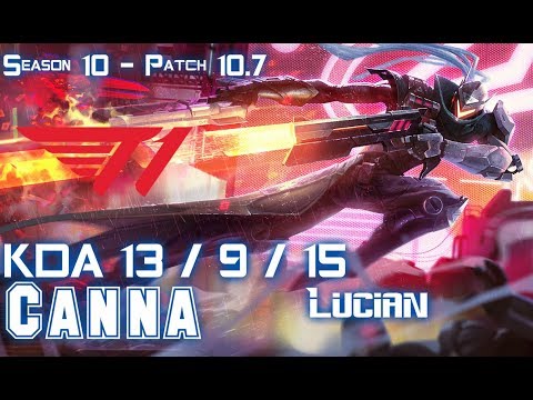 T1 Canna LUCIAN vs WUKONG Top - Patch 10.7 KR Ranked