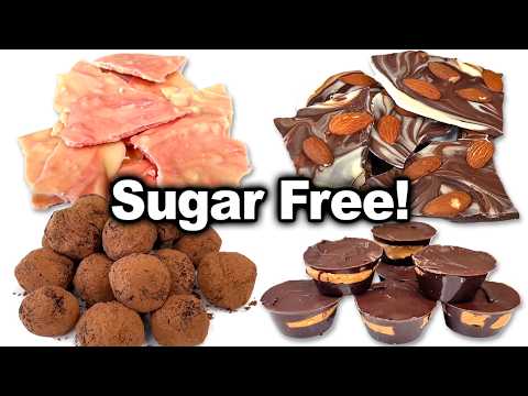 This Chocolate Almond Bark Never Fails, Here's Why! Easy No Bake Sugar Free Candy Recipes!