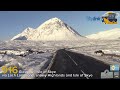 Morning Timelapse Through The Snowy Scottish Highlands Scottish Citylink 916 Glasgow Uig