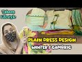 Plain Winter Cambric Dress Design Ideas 2024 Plain Kurti Design Plain Co Ord Set Designing