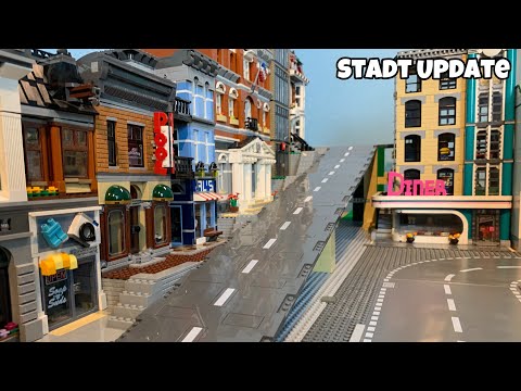 Lego Stadt Update #004 Häuserreihe an Straße angepasst!