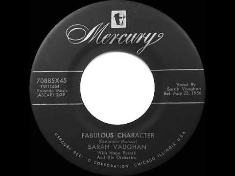 1956 HITS ARCHIVE: Fabulous Character - Sarah Vaughan