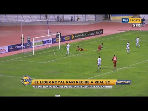 El líder Royal Pari recibe a Real Santa Cruz, en los ‘Albos’ haría su aparición Jhasmani Campos.