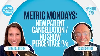 970: Metric Mondays: New Patient Cancellation/No-Show Percentage – Miranda Beeson
