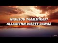 NIGUSUU TAAMMIRAAT ALLAATTIIN DIRREE DAWAA Lyrics