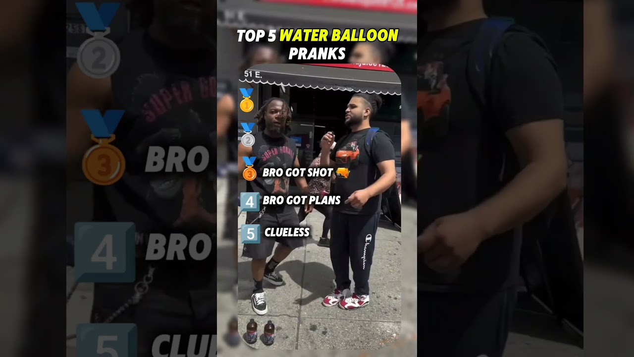Top 5 Water Balloon Pranks #shorts