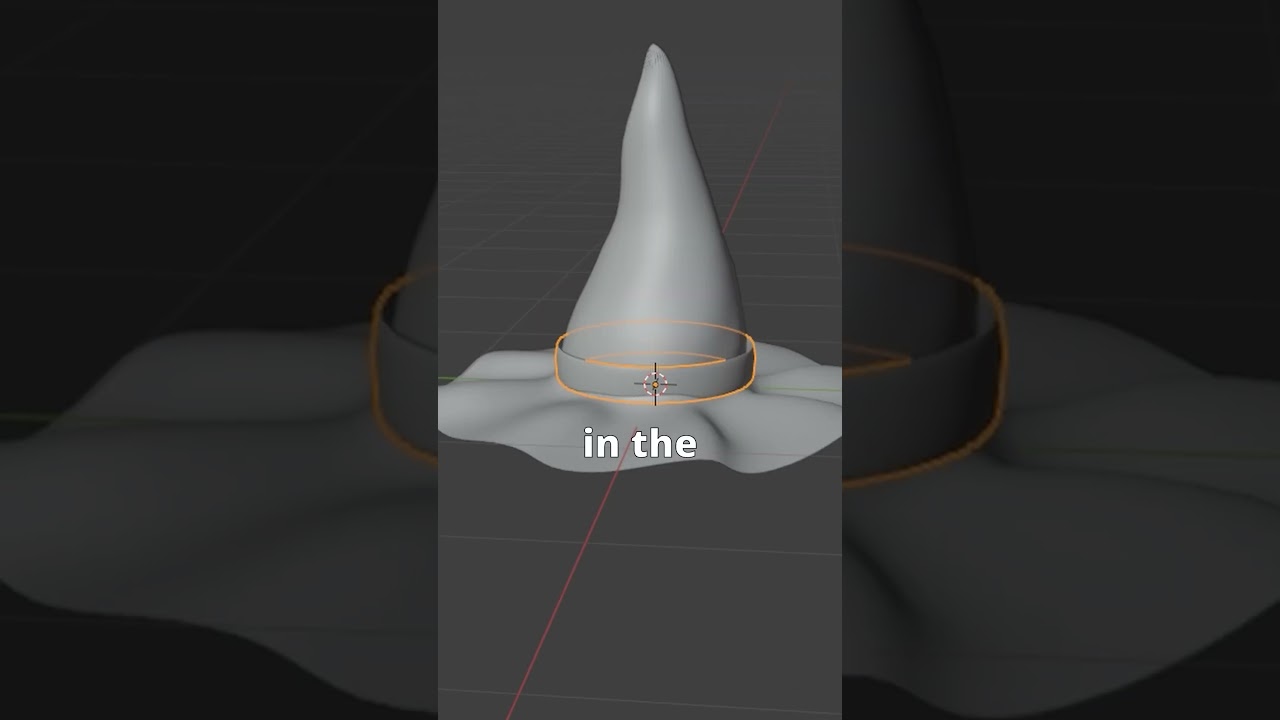 How to model a Witch Hat 🔥 #blender #blendertips #3dmodeling