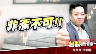 壓縮小皮球…非漲不可!!#加權指數｜小武哥投資事務所｜陳武傑 (圖)
