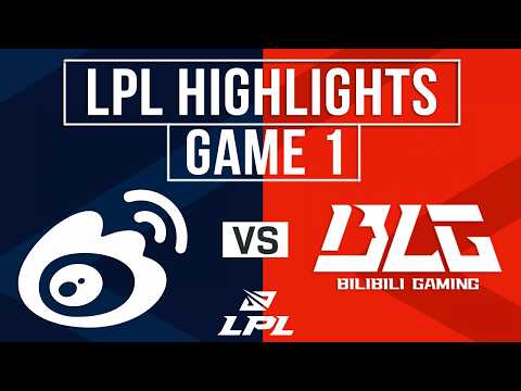 WBG vs BLG Highlights Game 1 | LPL 2026 Split 1 Playoffs | Weibo Gaming vs Bilibili Gaming