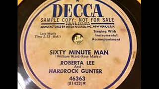 Hardrock Gunter &amp; Roberta Lee  Sixty minute man