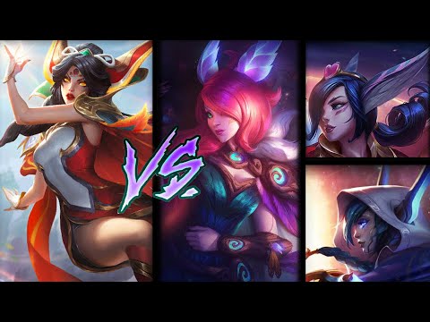 BRAVE PHOENIX XAYAH VS ELDERWOOD, COSMIC DUSK,  SWEETHEART XAYAH - Skin Comparison Spotlight