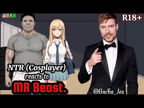 (NTR) a cosplayer doing her best at work reacts to MC as MR BEAST [] Gacha-Reacts