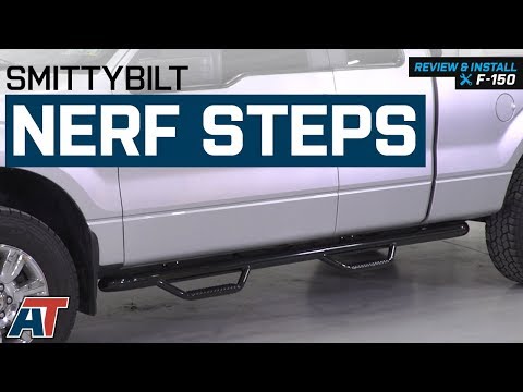 2004-2014 F150 Smittybilt Nerf Steps - Gloss Black SuperCab & SuperCrew Review & Install