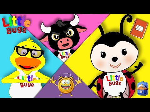 LITTLE BUGS - HORA DE IR PRA ESCOLA 🏫 - MÚSICA INFANTIL ANIMADA