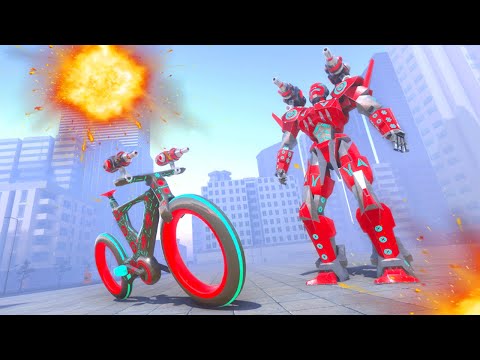 BMX Cycle Robot Transform Game - Android Gameplay