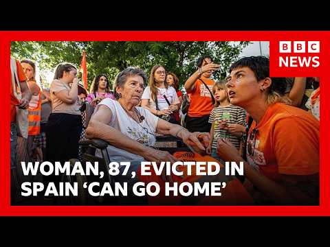 Spain announces new housing measures after protests over eviction of woman, 87 | BBC News