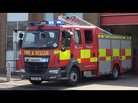 Lancashire Fire & Rescue Service - South Shore Pump Turnout