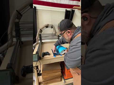 Making a National Forest Inspired Welcome Sign with my Onefinity CNC #shorts