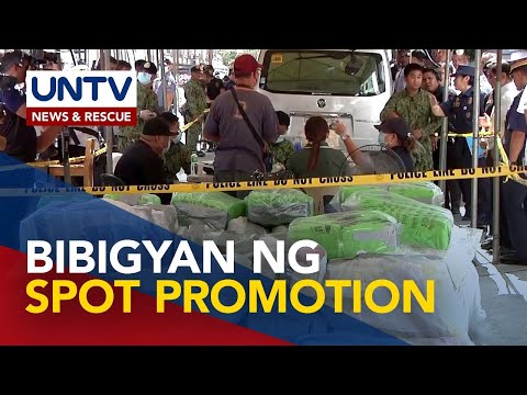 Mga pulis na kasama sa checkpoint na nakasabat ng bulto ng shabu, bibigyan ng promotion – PNP