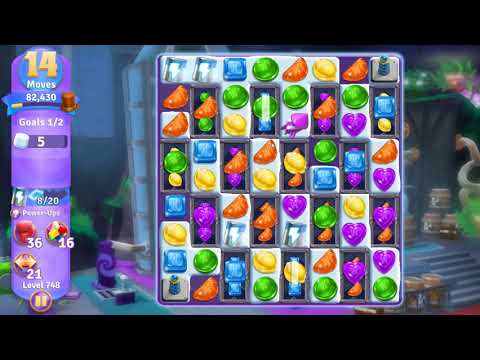 Wonka's World of Candy Level 748 NO BOOSTERS - A S GAMING ✔