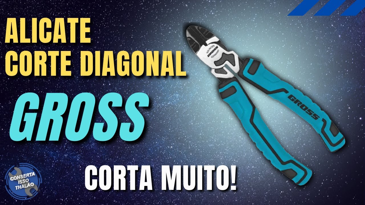 [AFIADÍSSIMO] Alicate de corte diagonal de 6 polegadas Gross