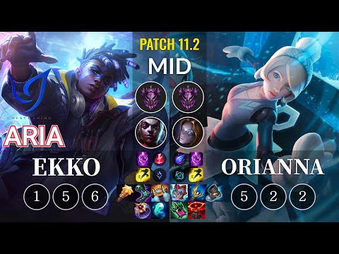 CGA Aria Ekko vs Orianna Mid - KR Patch 11.2