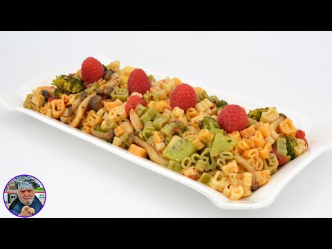 Ensalada de pasta para perder peso, para veganos y vegetarianos