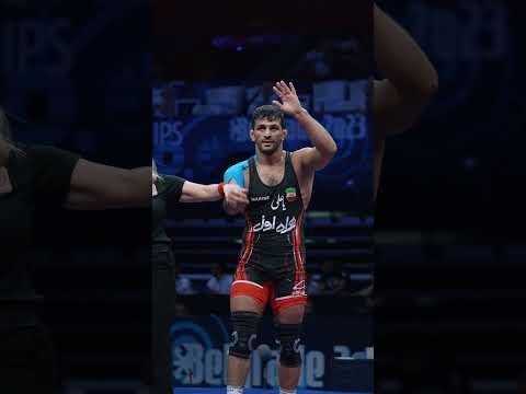 Even with a taped right shoulder, Hassan #YAZDANI 🇮🇷 still picked up an early round pin