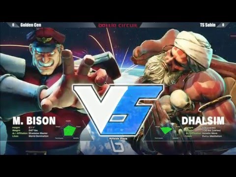 SFV/SF5: Next Level Battle Circuit V.2 - Golden Cen (M. Bison) vs TS Sabin (Dhalsim)