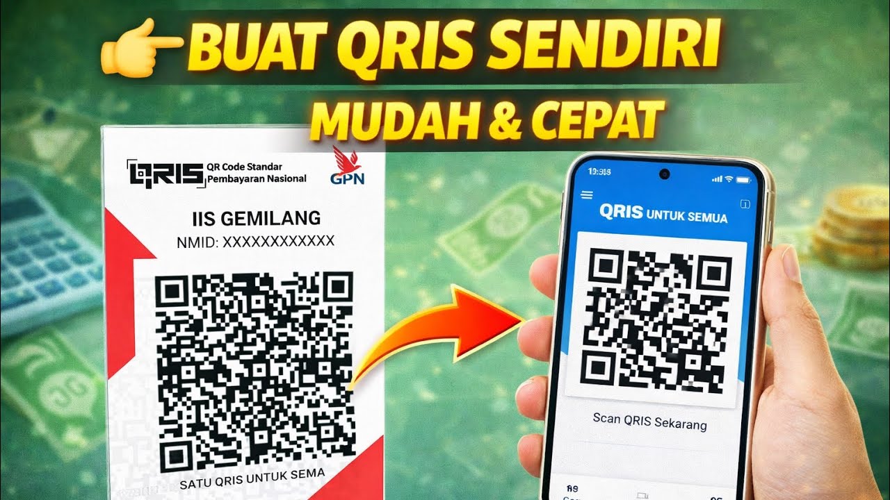 Tutorial Buat QRIS Sendiri untuk Jualan | Langsung Bisa Dicetak!