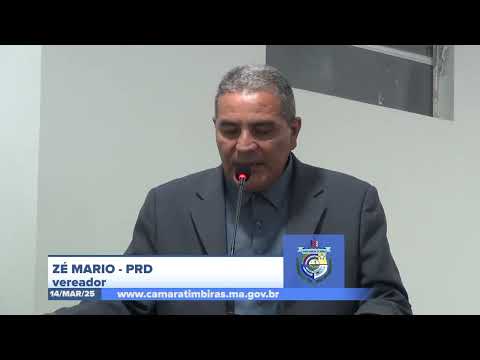  SESSÃO DIA 14/04/2025 – I PRONUNCIAMENTO DO VEREADOR ZÉ MÁRIO
