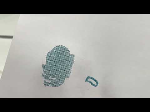 Part of a video titled Risograph: Making a Master and Printing first layer - YouTube