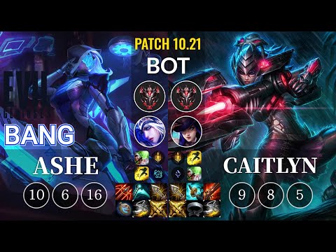 EG Bang Ashe vs Caitlyn Bot - KR Patch 10.21