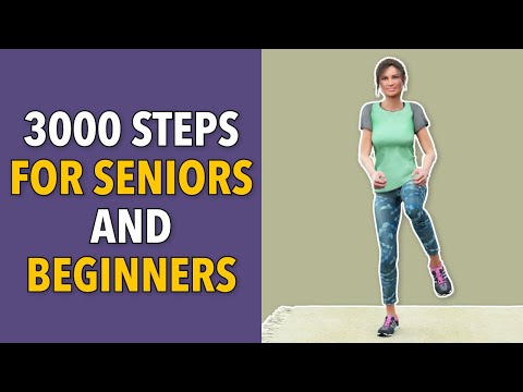 Easiest 3000 Steps For Seniors and Beginners (Low Impact Standing Cardio)