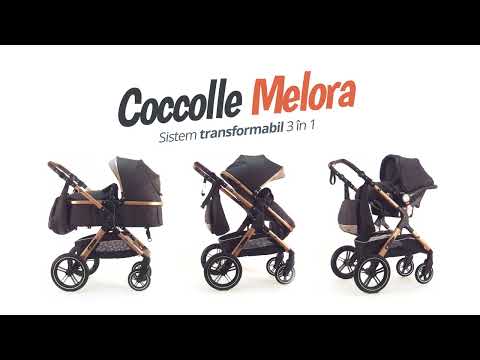 Coccolle Melora Diamond Black Детская Коляска-Tрансформер 3в1