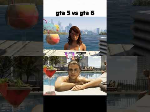 gta 5 vs gta 6 graphics comparison🔥    #gta #gta5 #gta6 #gaming