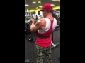 Kevin Kim hitting bicep curls