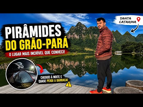 Cheguei de noite em um dos lugares mais incríveis de Santa Catarina! #graopara  #pirâmides #sc 