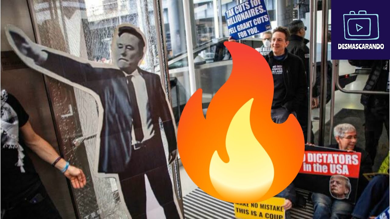 FORA DE CONTROLE: POPULARES DESTROEM CONCESSIONÁRIAS DA TESLA MUNDO AFORA COM FOGO, MUSK DESESPERA