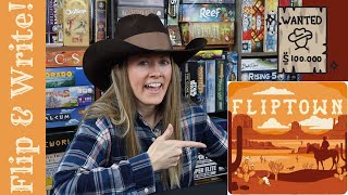 FLIPTOWN | Take a Turn or Two with Me in This Flip & Write Western Game