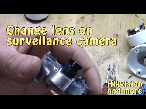 Lens-change on surveillance camera
