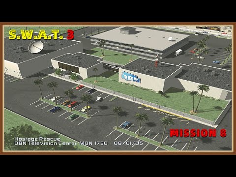 SWAT 3 WIN 10 - GAMEPLAY / Mission 8 - DBN TV Station - Hard Difficulty