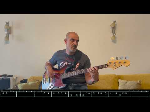 Procol Harum - A Whiter Shade of Pale (bass cover with tab)