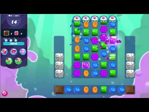 Candy Crush Saga Level 147 Walkthrough No Boosters Android Puzzle Game