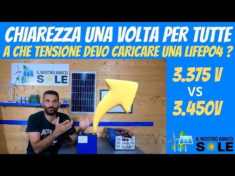 Test su parametri di carica batterie lifepo4