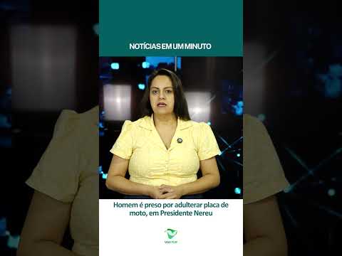 Homem é preso por adulterar placa de moto, em Presidente Nereu  (10/11/25)