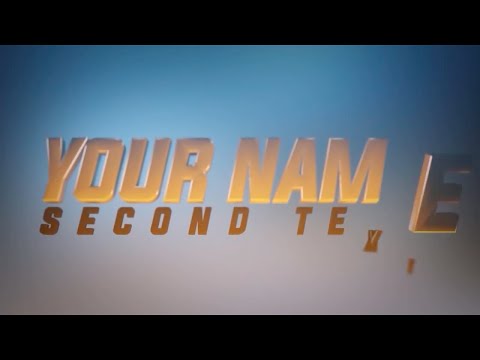 FREE Quick 3D Intro Template #39